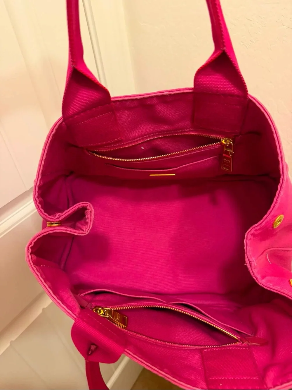 Prada Canapa Logo Shopping Tote